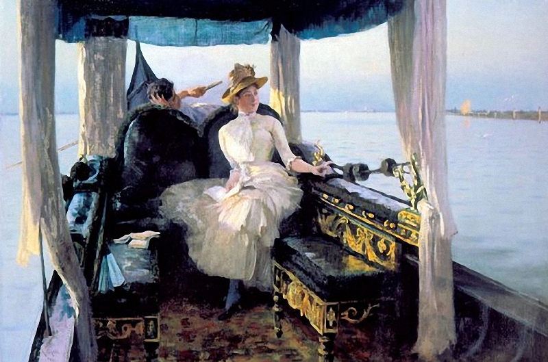 Drifting With The Tide by Ralph Wormeley Curtis